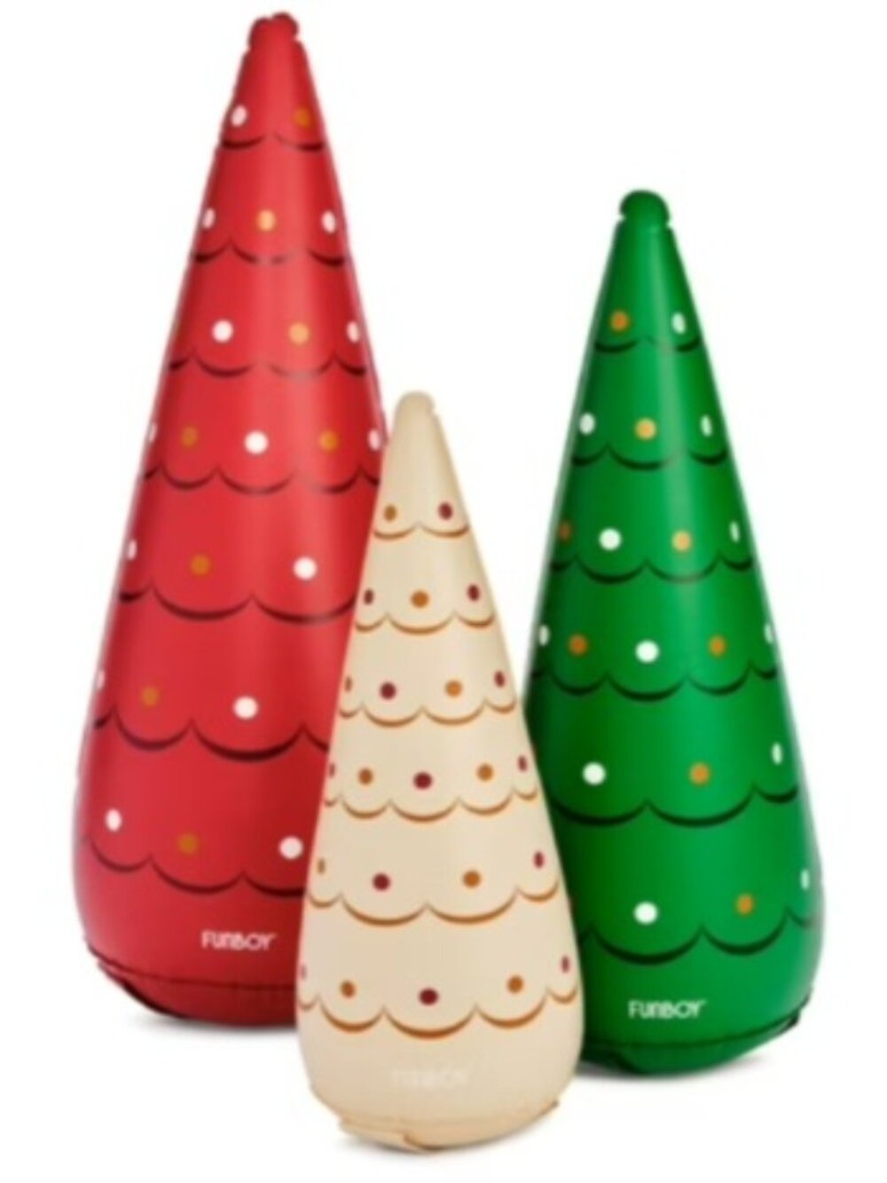 🎄 FUNBOY Inflatable Holiday Tree Cones – 3 Pack – Indoor/Outdoor 🎄